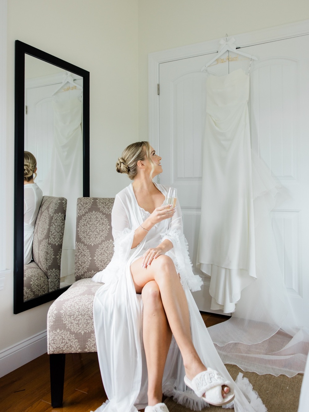 White Bridal Robe - Women's Intimates